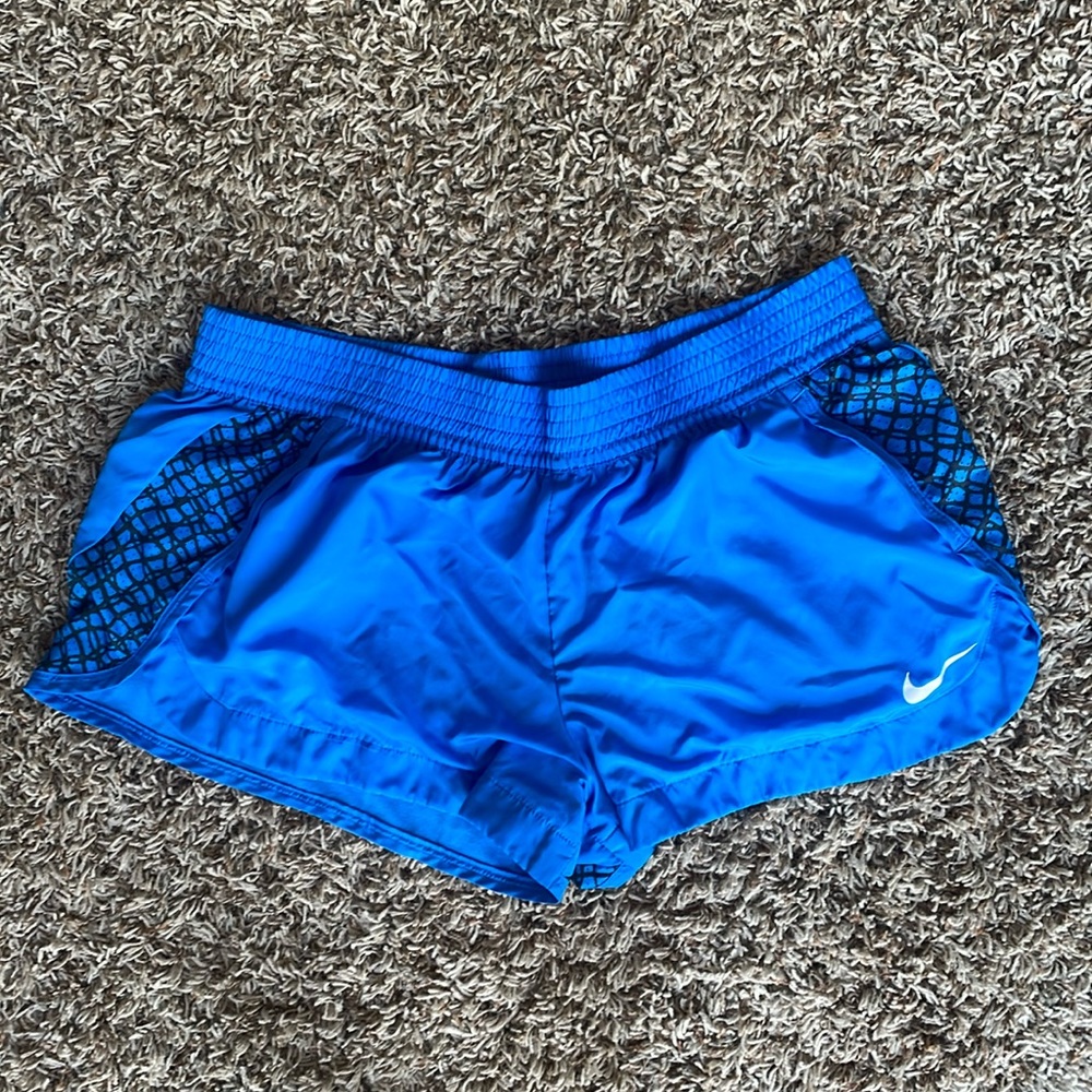 Nike Athletic Shorts Blue and Black Performance